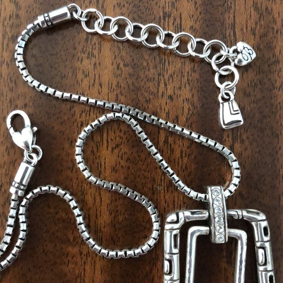 Brighton NEXUS DOUBLE SQUARE retired pendant necklace - Picture 8 of 9